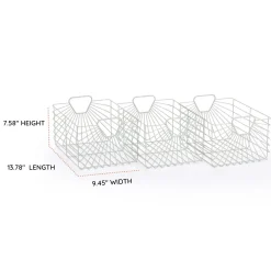 Sale Central Park Storage Baskets (Set Of 3) - Sage Storage