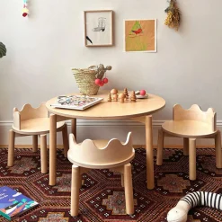 Discount Chairs Moss Naturel (2) Kid'S Tables & Chairs