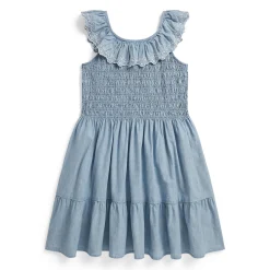 Dresses & Rompers>Polo Ralph Lauren Chambray Dress 7-16y Bleu