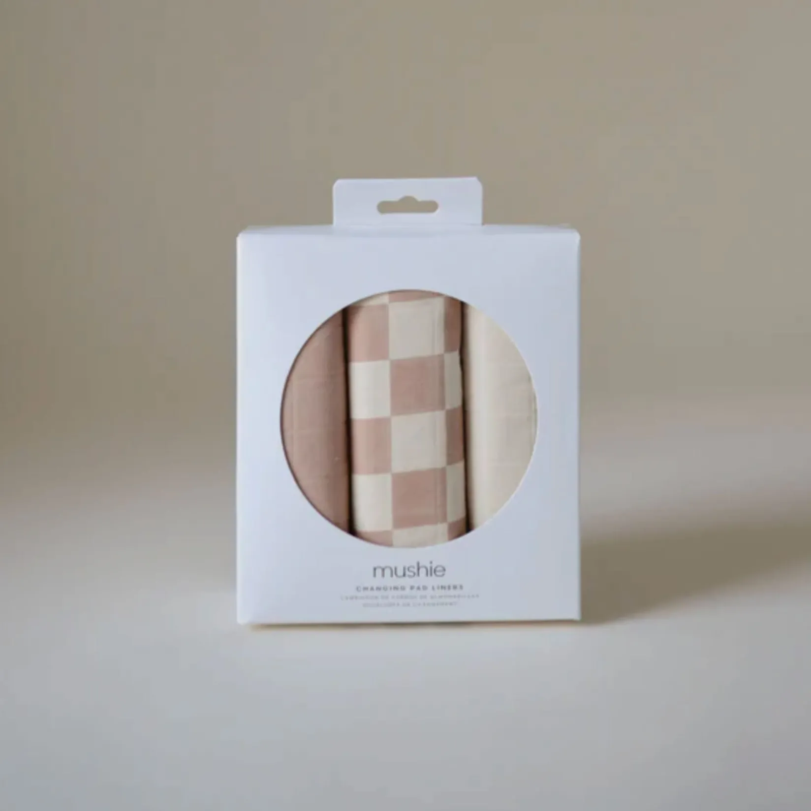 Outlet Changing Pad Liners (3) - Natural Check Changing Tables|Changing Pad Covers