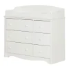 Online Changing table / Dresser with 6 Drawers Angel - White Changing Tables