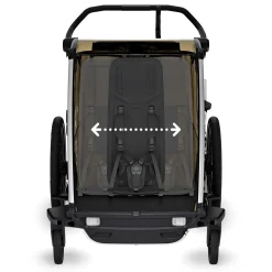 Outlet Chariot Cross2 Double - Faded khaki Kids Summer Activities|Strollers