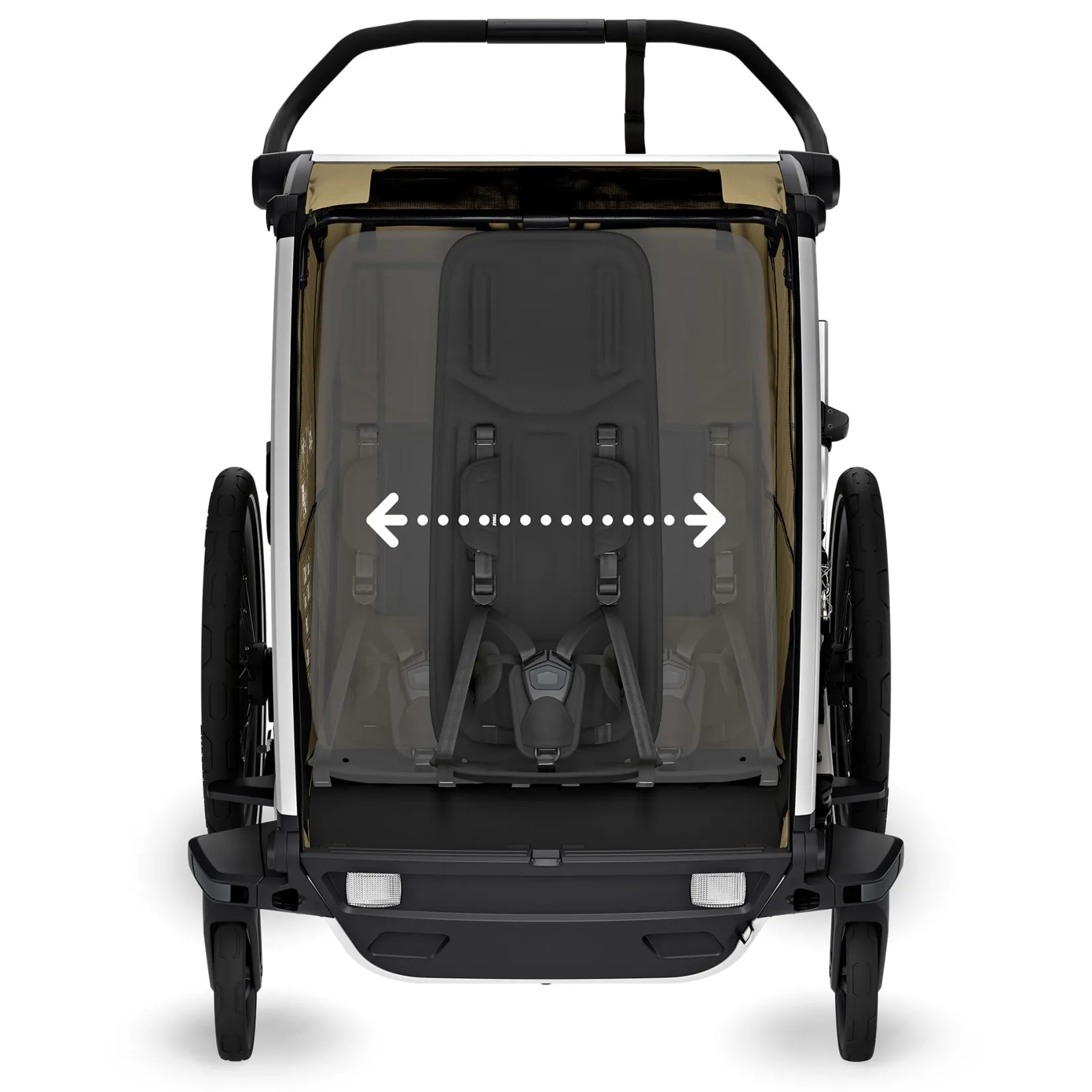 Outlet Chariot Cross2 Double - Faded khaki Kids Summer Activities|Strollers