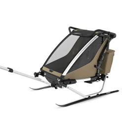 Outlet Chariot Cross2 Double - Faded khaki Kids Summer Activities|Strollers