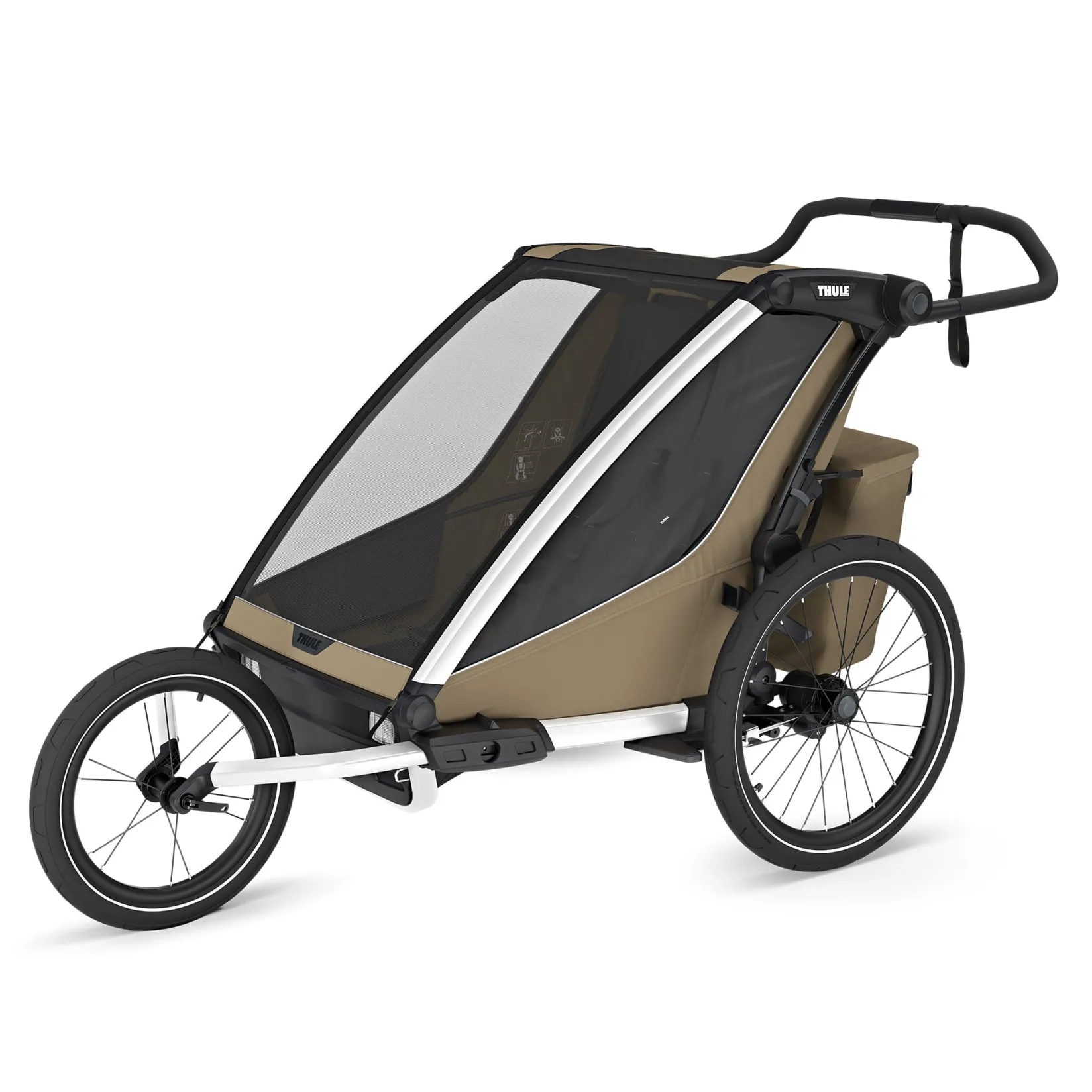 Outlet Chariot Cross2 Double - Faded khaki Kids Summer Activities|Strollers