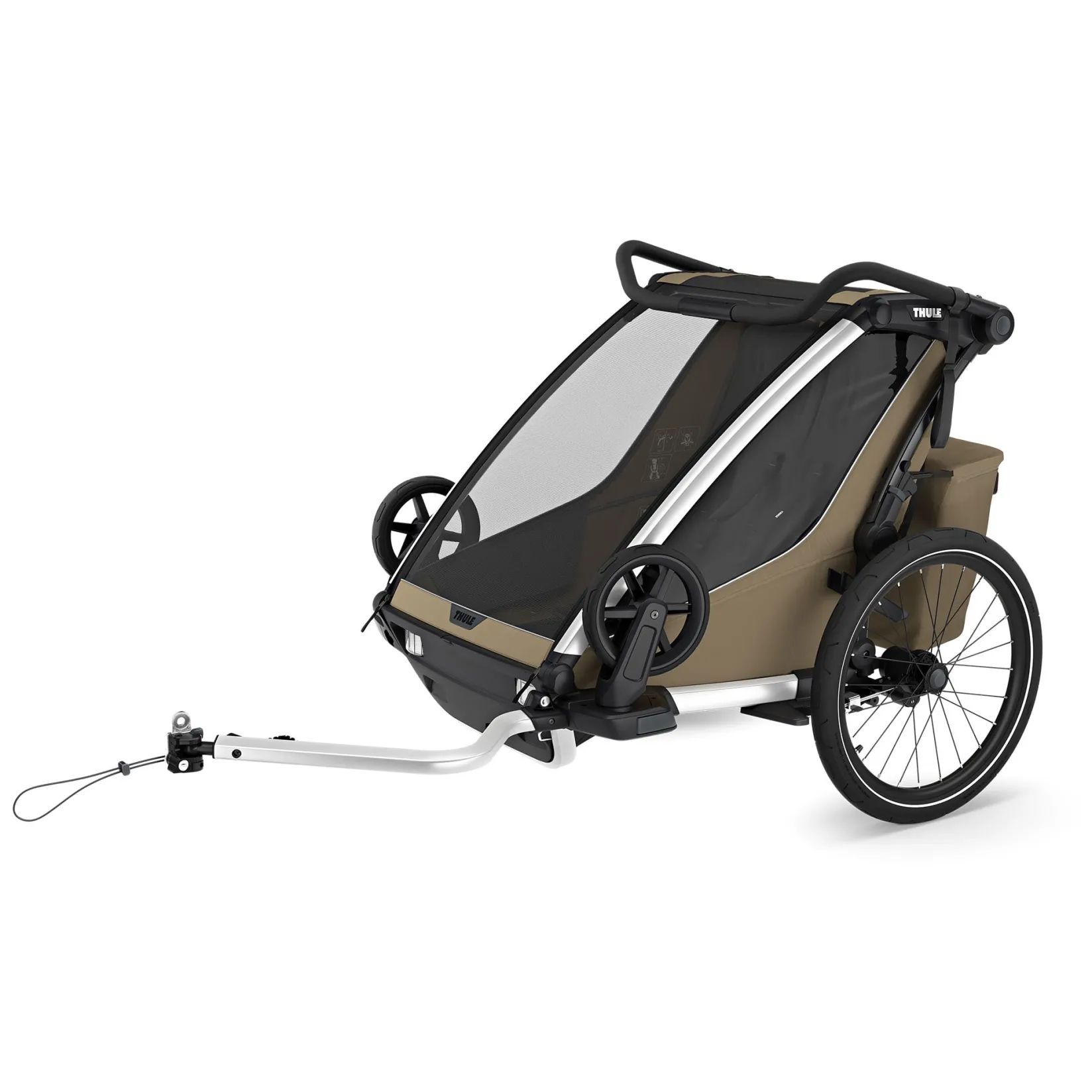 Outlet Chariot Cross2 Double - Faded khaki Kids Summer Activities|Strollers