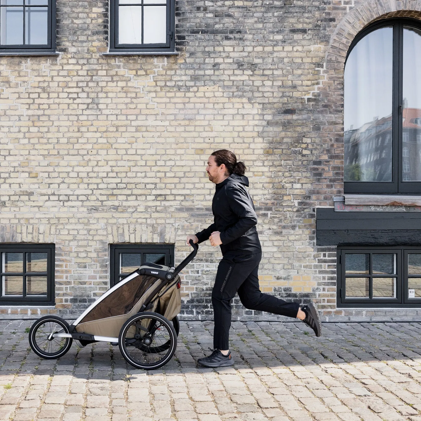 Outlet Chariot Cross2 Double - Faded khaki Kids Summer Activities|Strollers