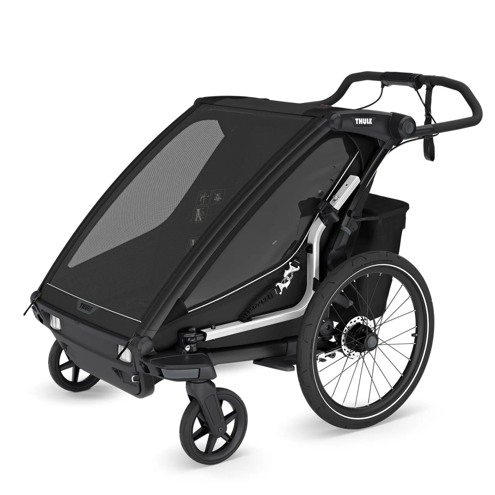 Outlet Chariot Sport2 Double - Black Kids Summer Activities|Strollers