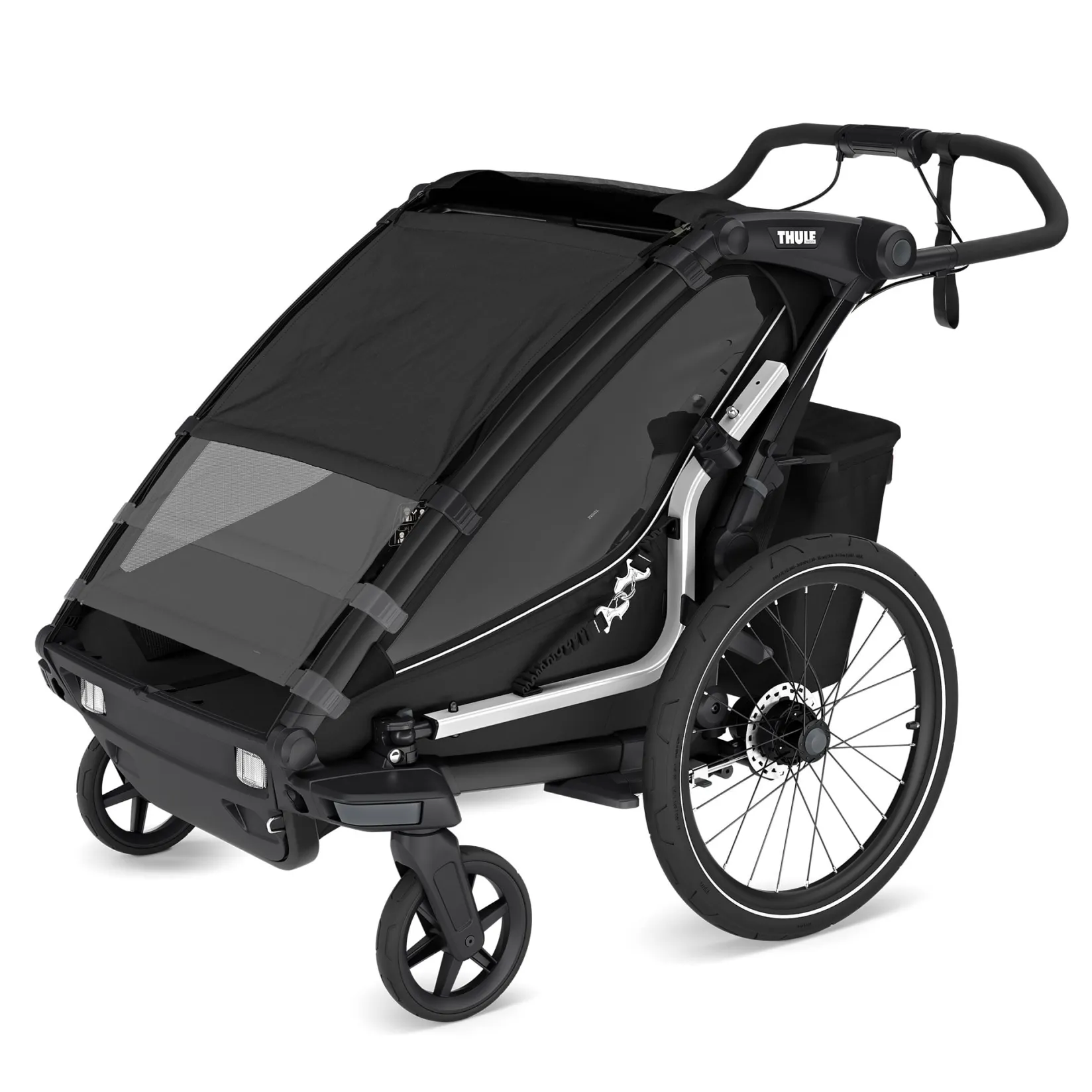 Outlet Chariot Sport2 Double - Black Kids Summer Activities|Strollers