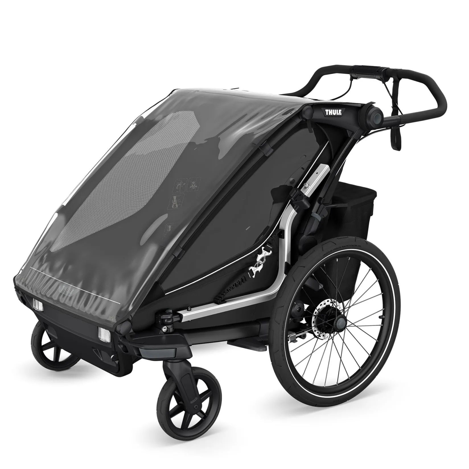 Outlet Chariot Sport2 Double - Black Kids Summer Activities|Strollers