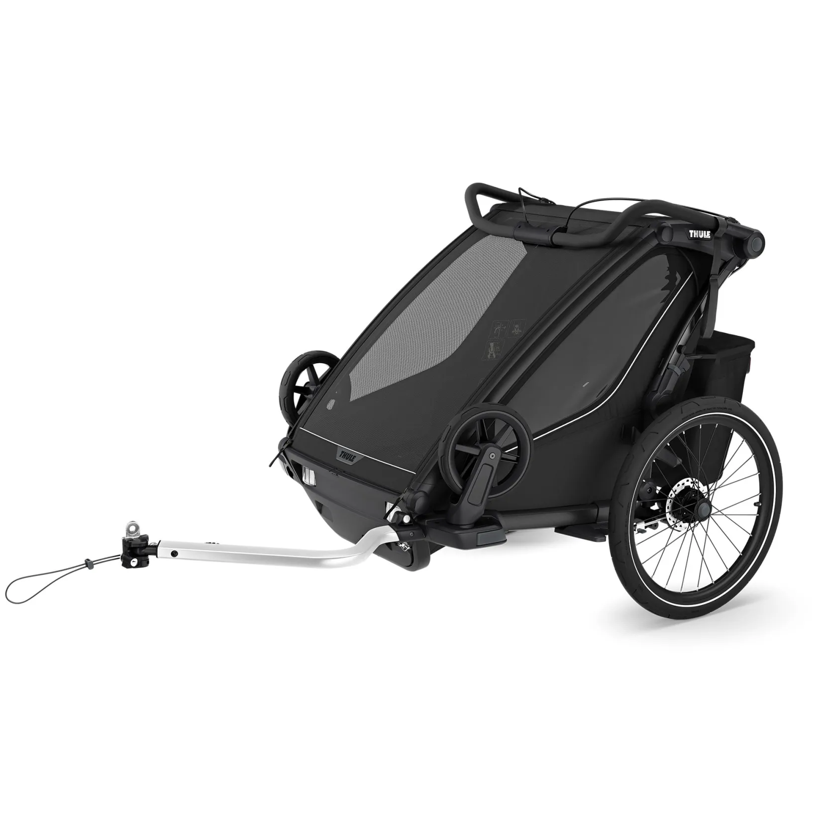 Outlet Chariot Sport2 Double - Black Kids Summer Activities|Strollers