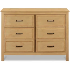 Storage Furniture>DaVinci Charlie 6-Drawer Double Dresser - Honey