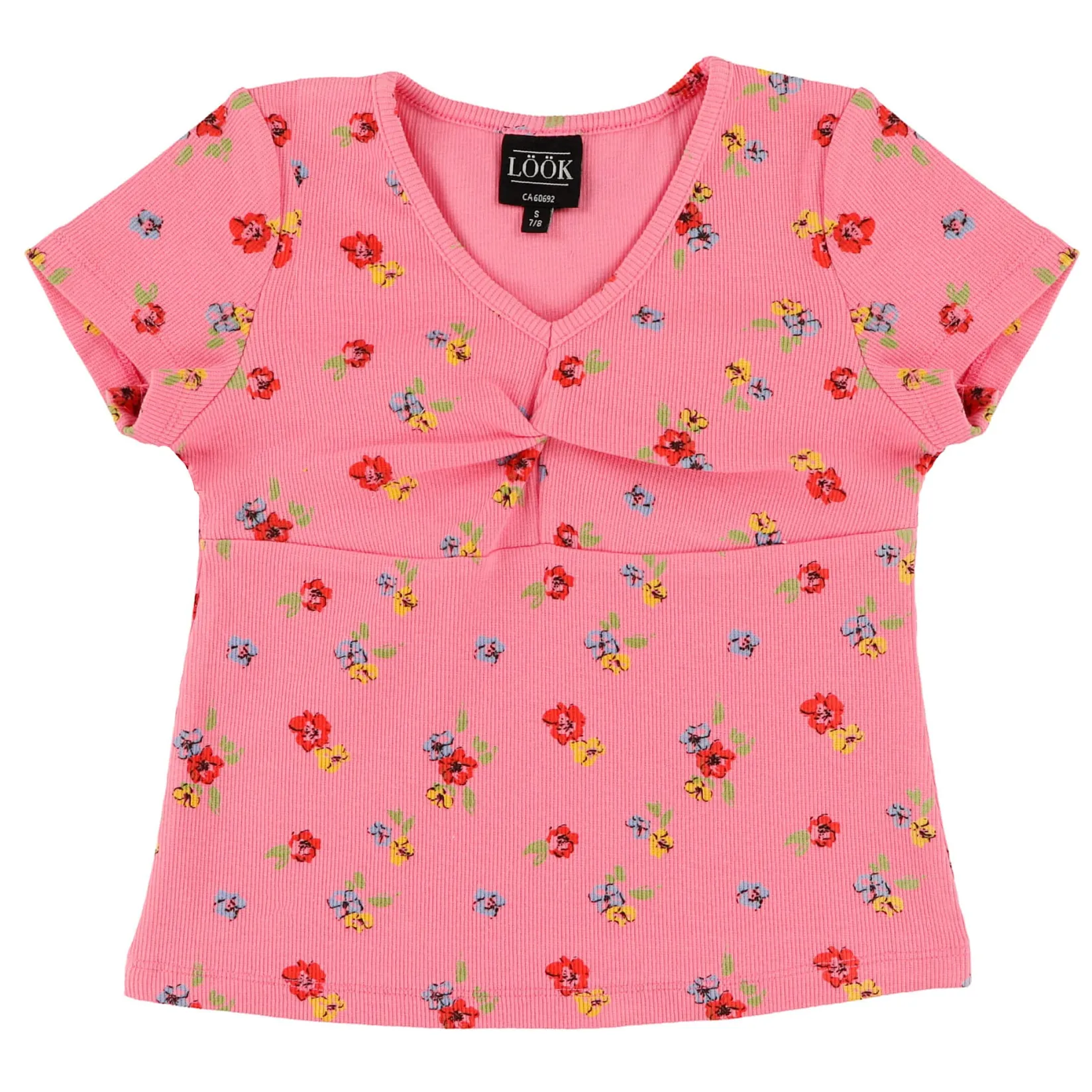 Outlet Charm Printed Rib T-Shirt 7-14y Kids Tops