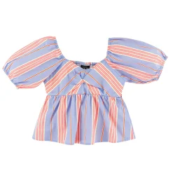 Tops>Look Charm Top 7-14y Blue