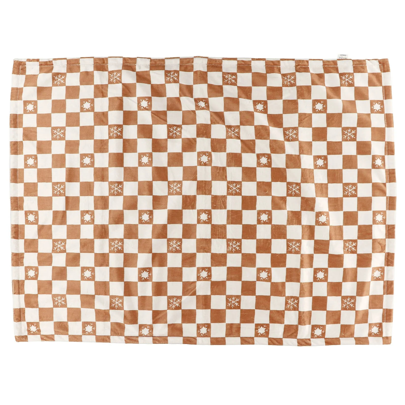 Blankets|Blankets>Bebe O Chaud Checker Velux Blanket Ivory