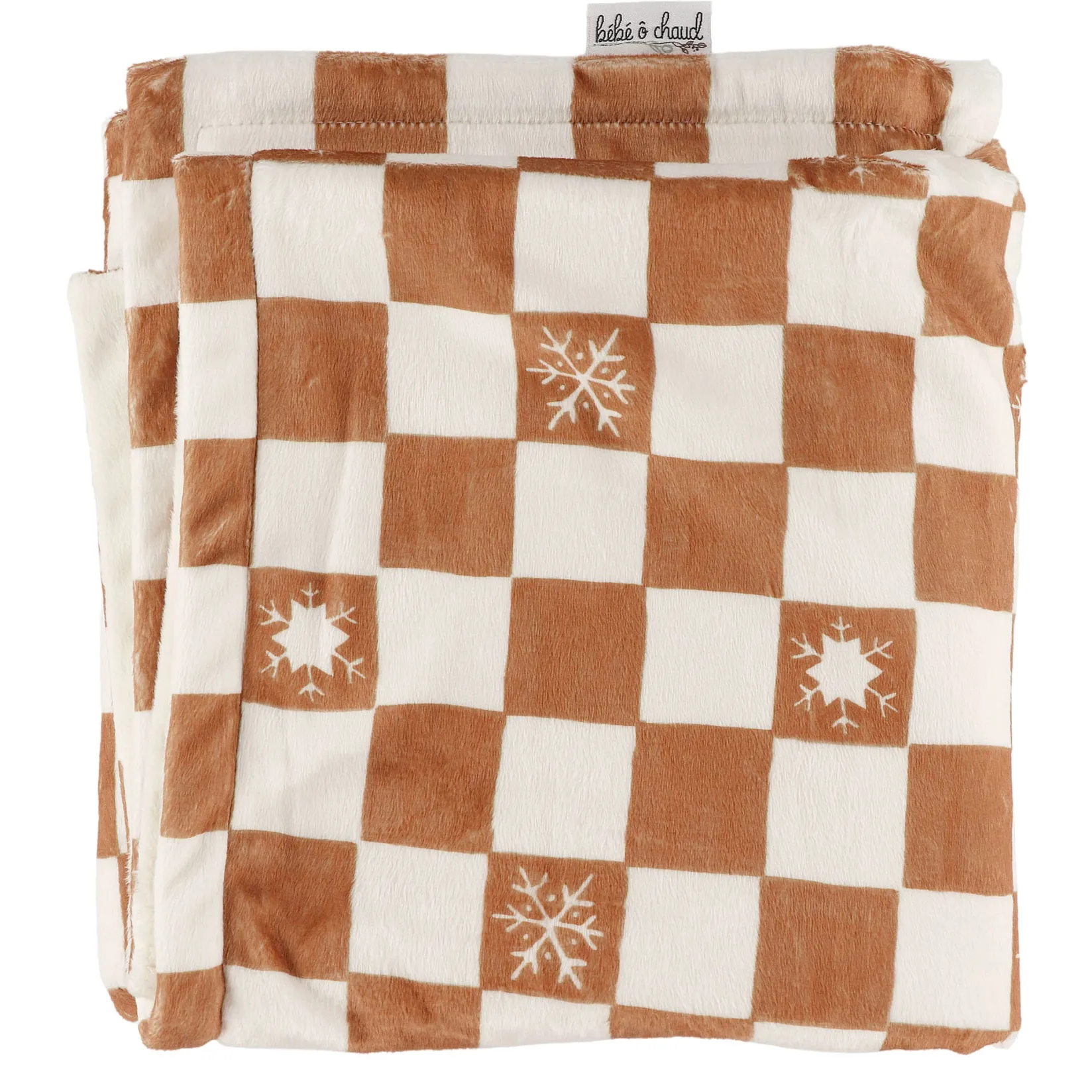 Blankets|Blankets>Bebe O Chaud Checker Velux Blanket Ivory