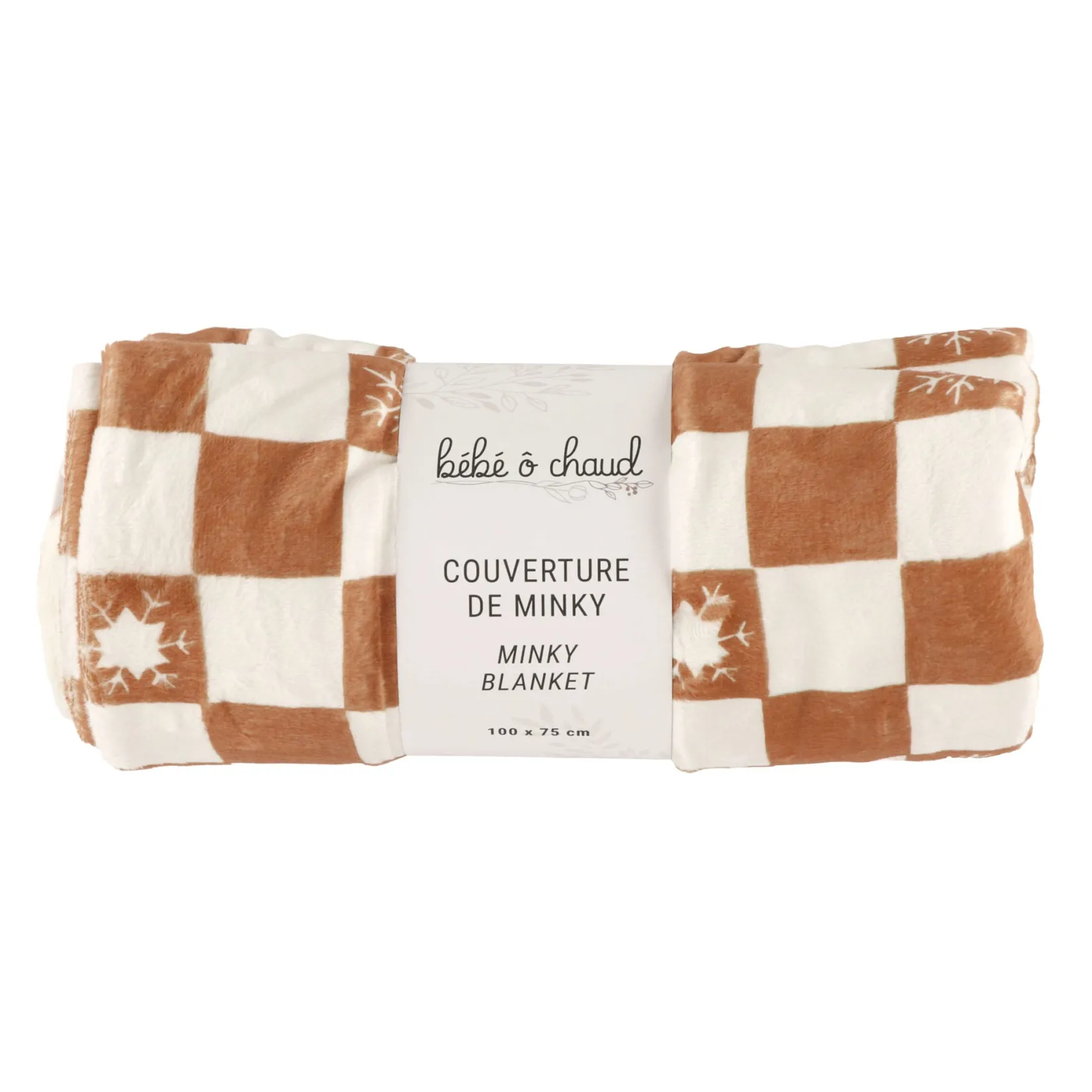 Blankets|Blankets>Bebe O Chaud Checker Velux Blanket Ivory