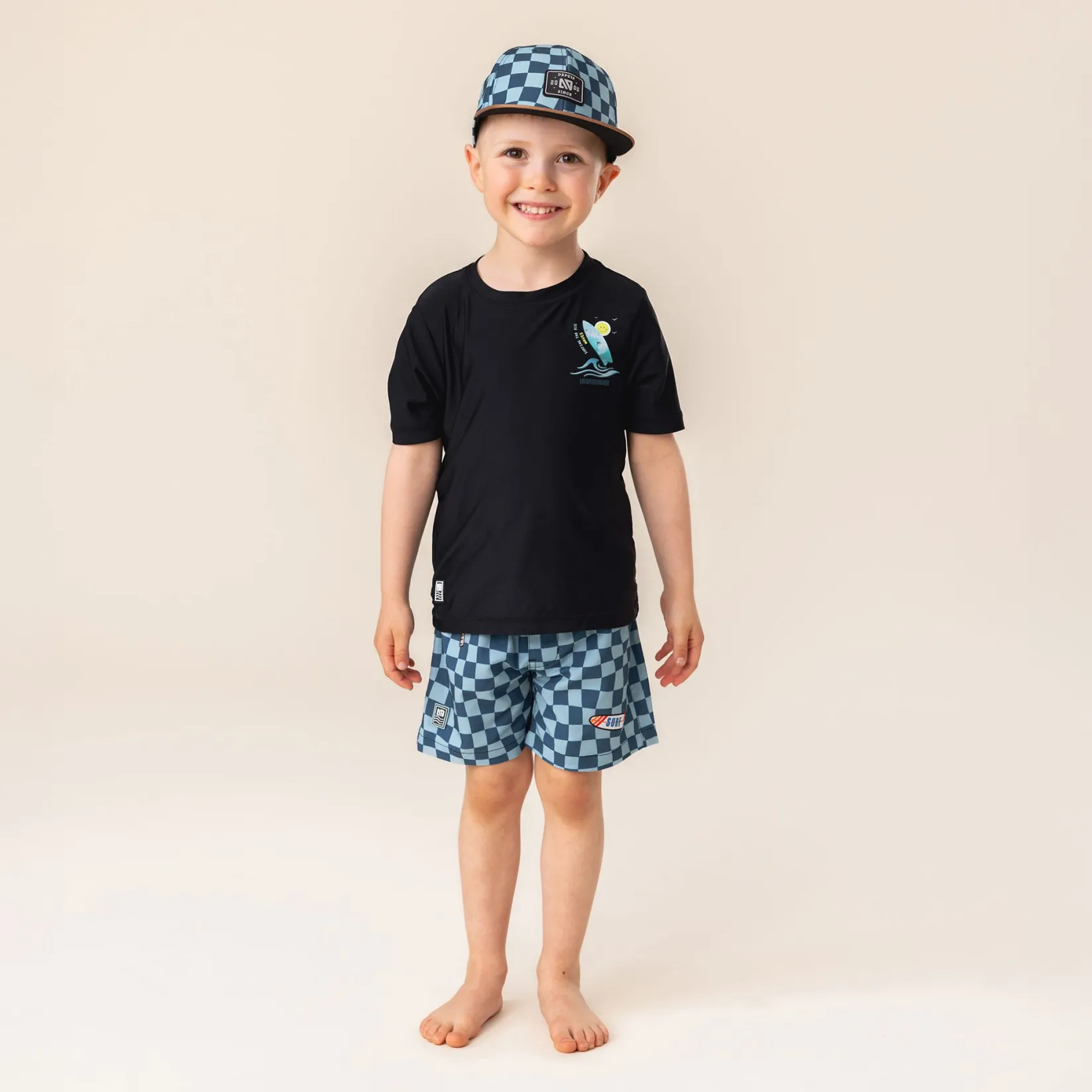 Hats And Caps>Nano Checkered Cap 2-8 Teal