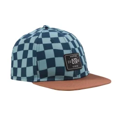 Hats & Caps>Nano Checkered Cap 12-24m Teal