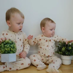 Hot Checkers Bear Pajamas 0-30m BOY Pajamas|Pajamas