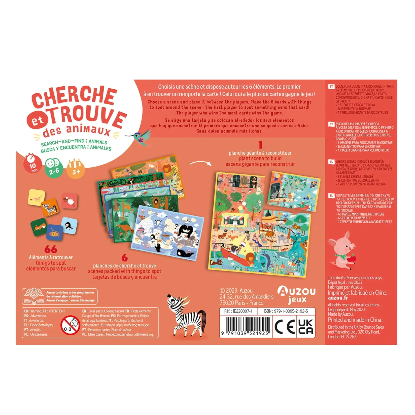 Outlet Cherche Et Trouve Des Animaux Kids Board Games