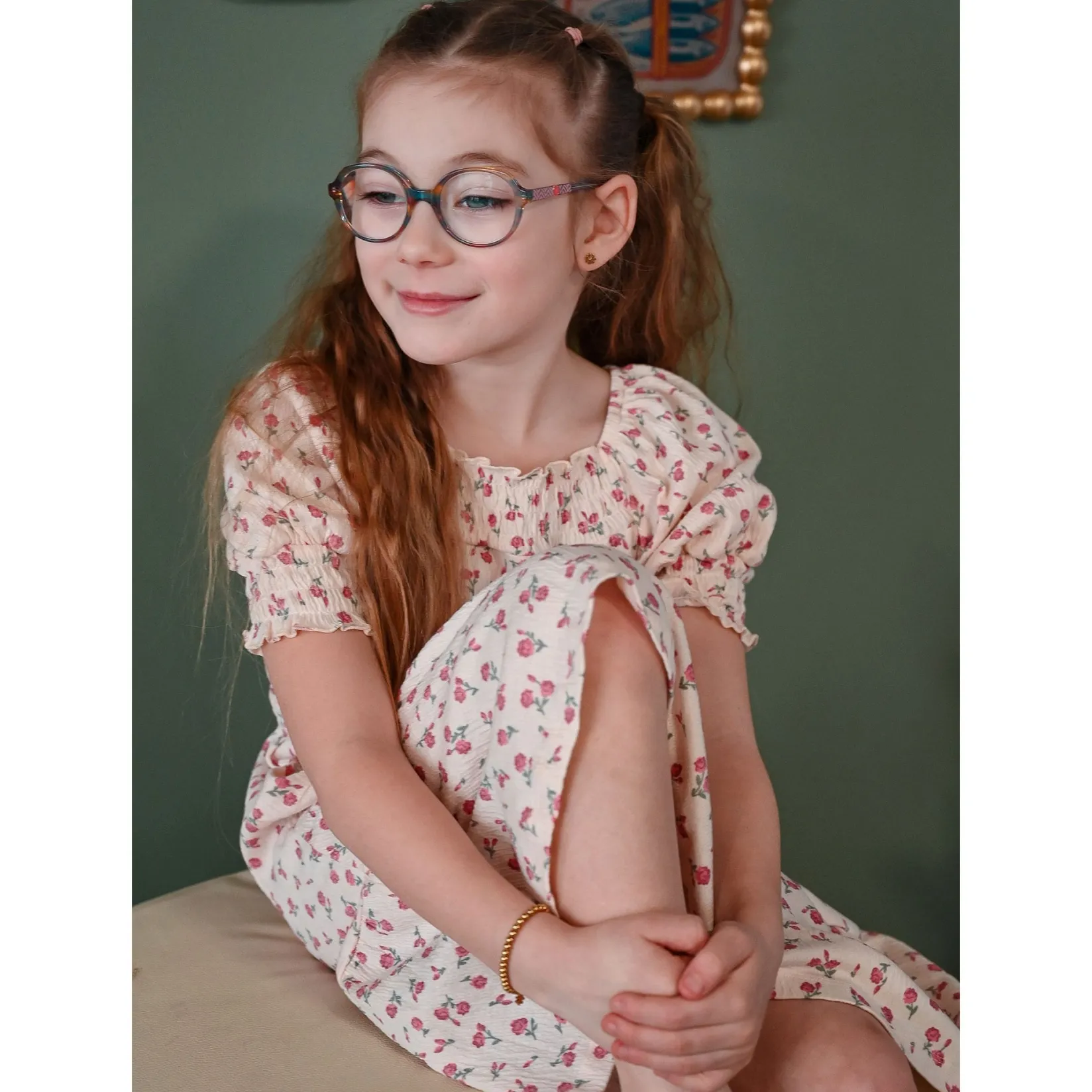 Sale Cherries Flowers Dress 7-14 Kids Dresses & Rompers