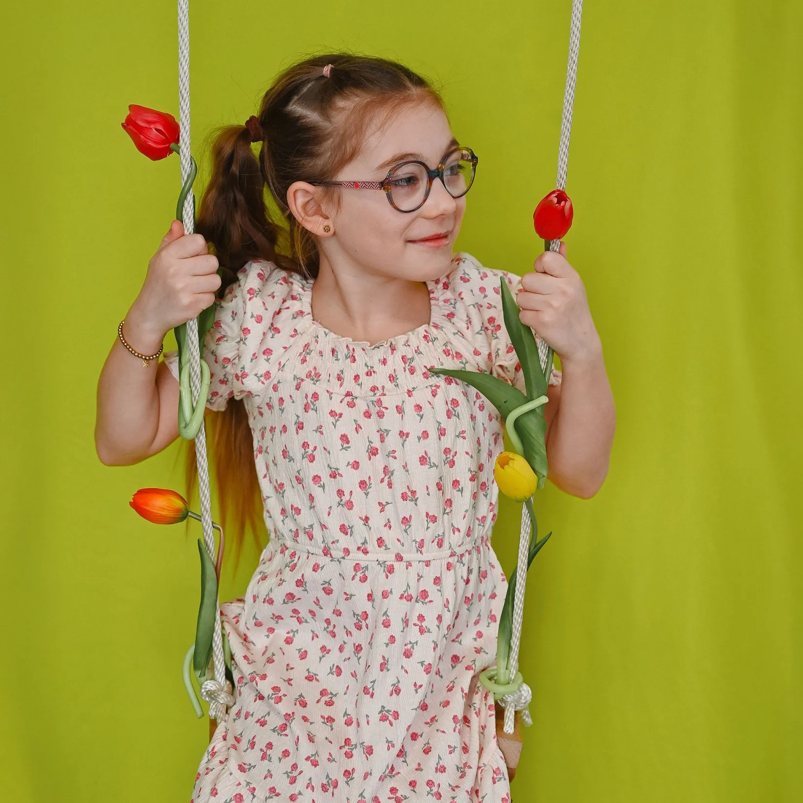 Sale Cherries Flowers Dress 7-14 Kids Dresses & Rompers