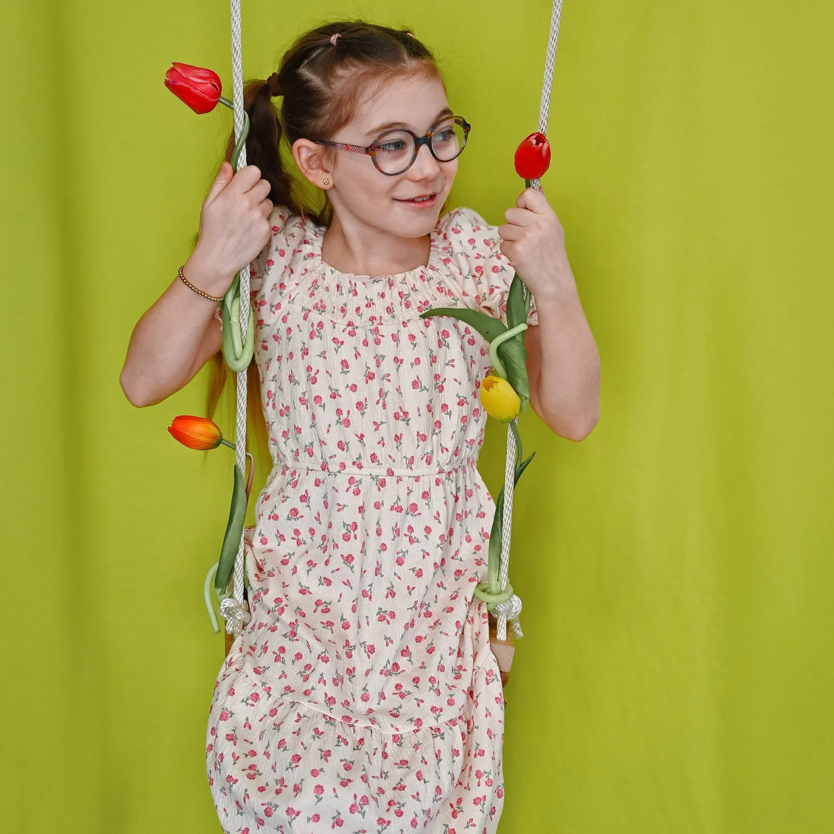 Sale Cherries Flowers Dress 7-14 Kids Dresses & Rompers