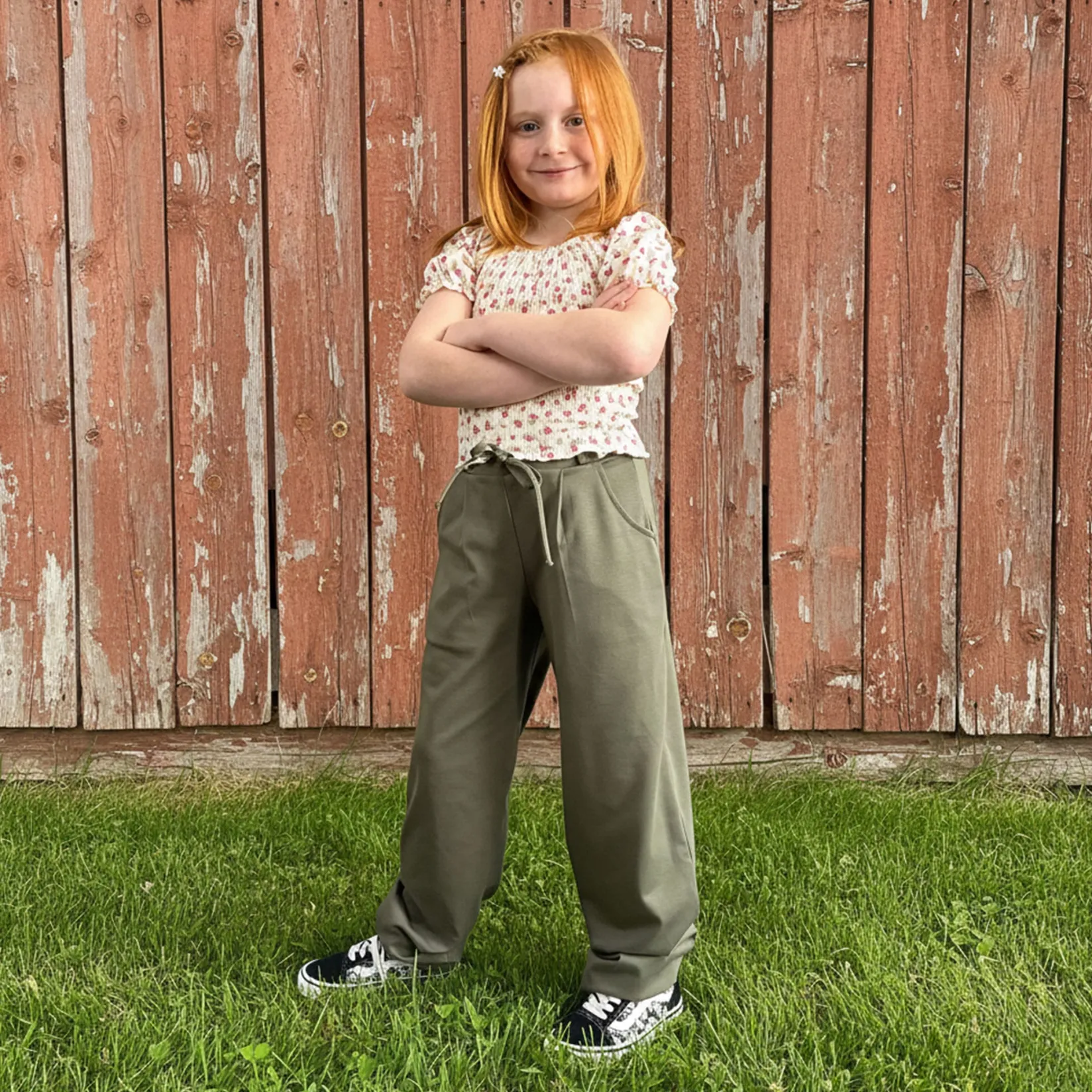 Outlet Cherries Flowers Top 7-14 Kids Tops