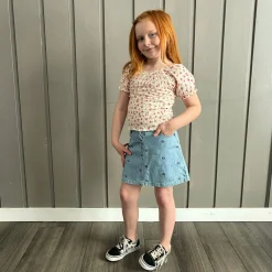 Outlet Cherries Flowers Top 7-14 Kids Tops