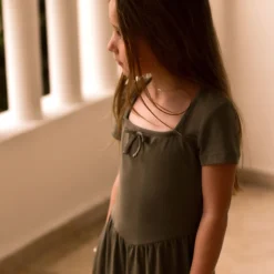 Cherries Rib Dress 7-14y Kids Dresses & Rompers