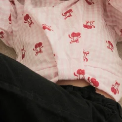 Cherries Vichy Blouse 7-14y Kids Tops
