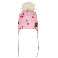 Beanies>Deer Mountain Cherry Beanie 3-6 Pink