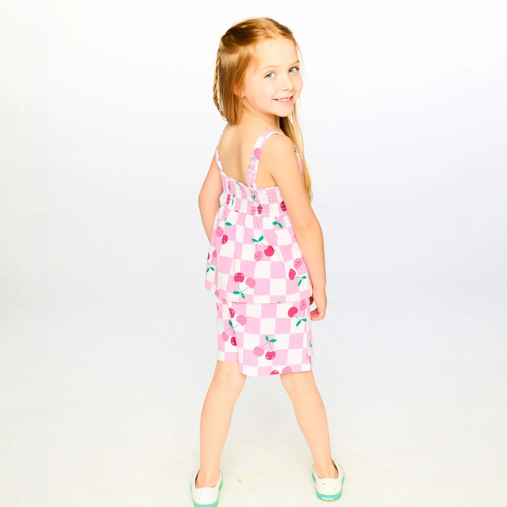 Clearance Cherry Check Romper 3-6 Kids Dresses & Rompers|Rompers & Jumpsuits