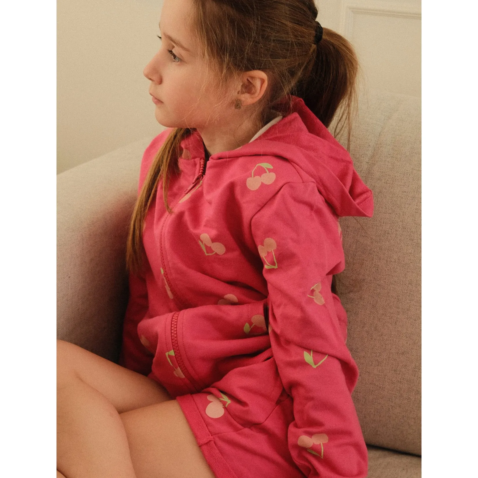 New Cherry Hoodie 2-8y Kids Fleeces And Sweatshirts|Tops