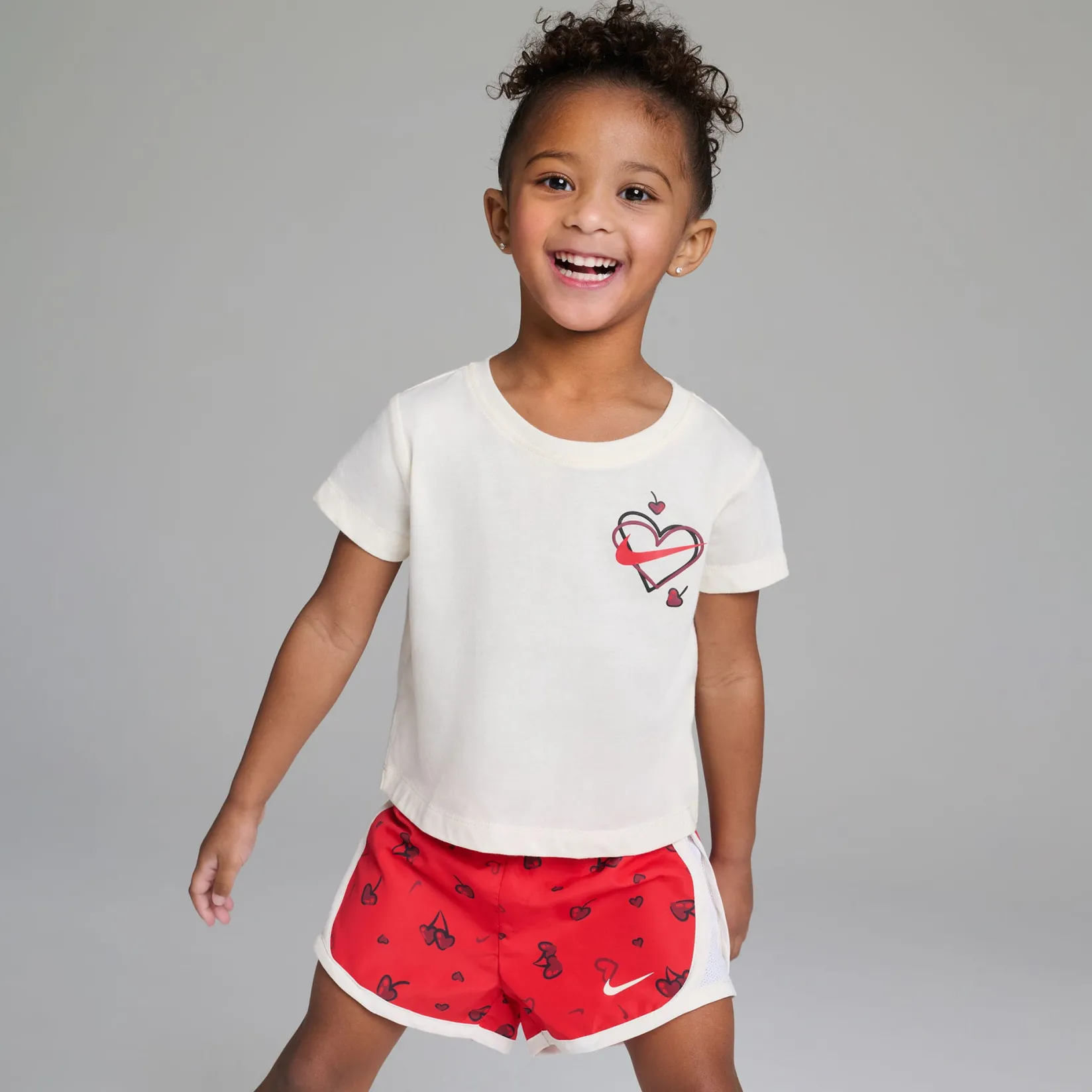 Sportswear|Outfit Sets>Nike Cherry Aop Tempo Set 4-6x Red