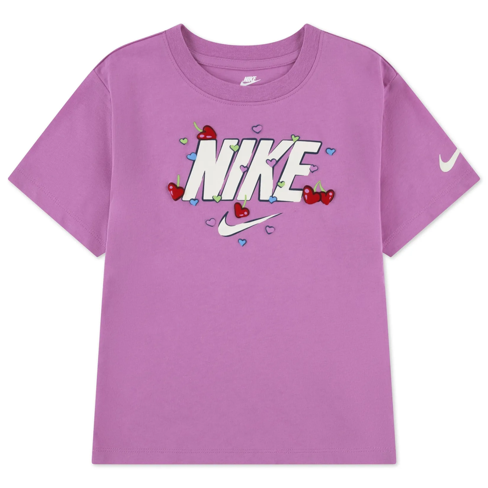 Sportswear|Tops>Nike Cherry Boxy T-shirt 4-6x Pink