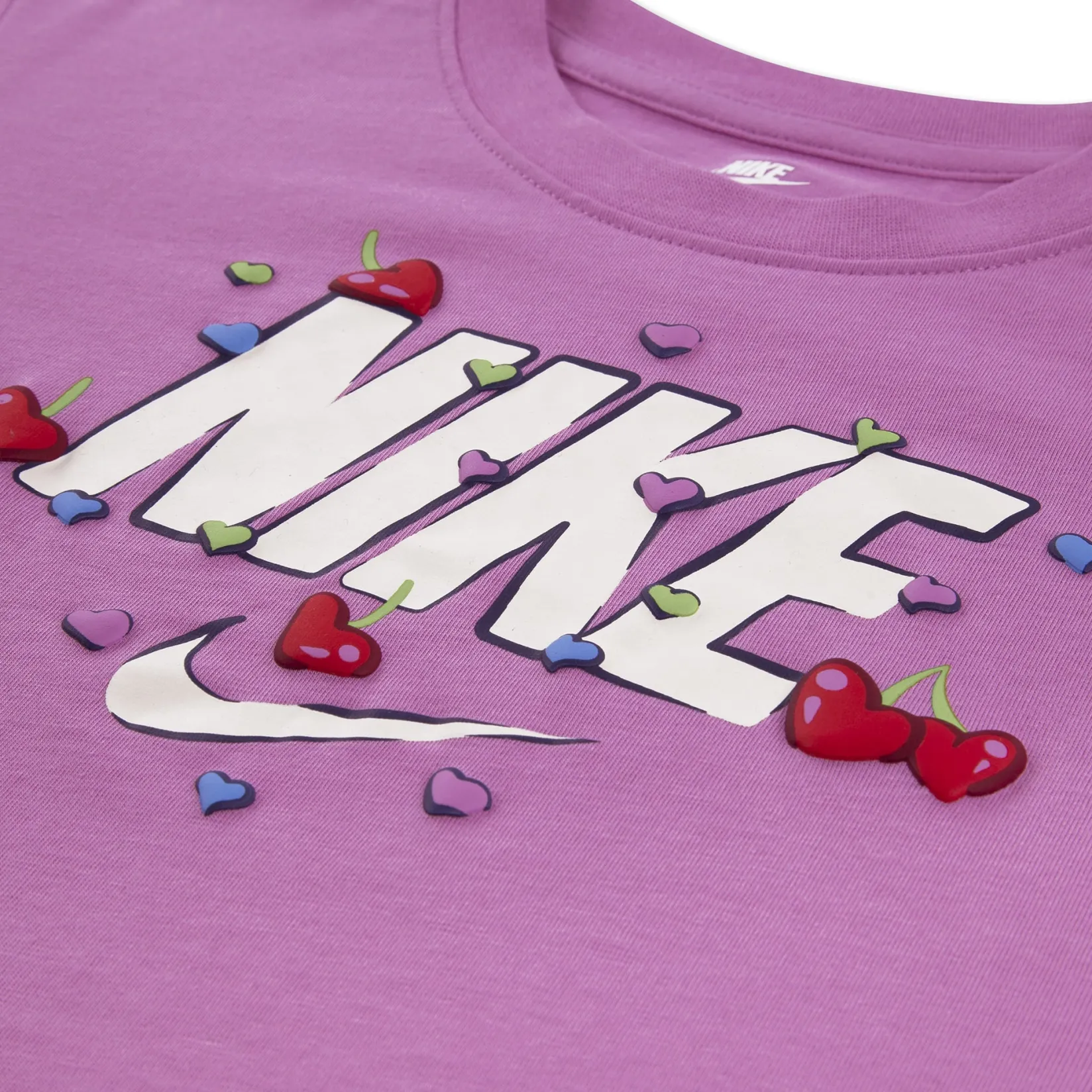 Sportswear|Tops>Nike Cherry Boxy T-shirt 4-6x Pink