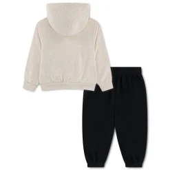 Outfit Sets>Converse Chest Stripe Sneaker Set 2-4t Black