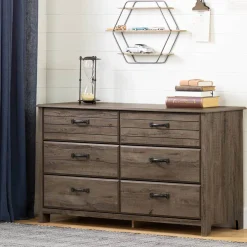 Best Chest with 6 Drawers Asten - Fall Oak Storage Furniture