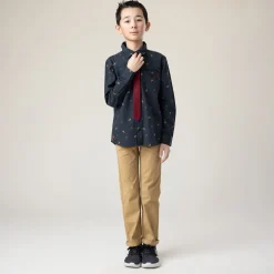 Tops>Nano Chic Printed Shirt 2-12 Black