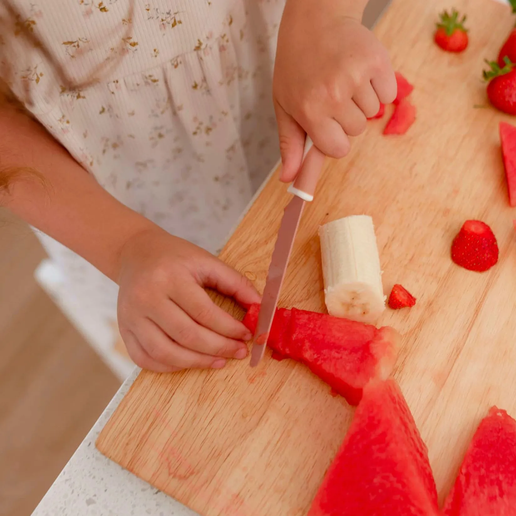 Breastfeeding|Tableware>Kiddikutter Child Safe Knife - Pink