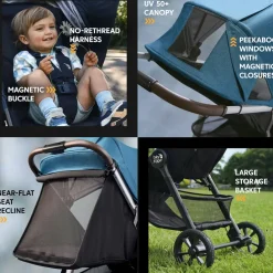 Best City Mini GT3 Stroller - Frosted Ivory/Black Kids Strollers|Strollers & Trailers