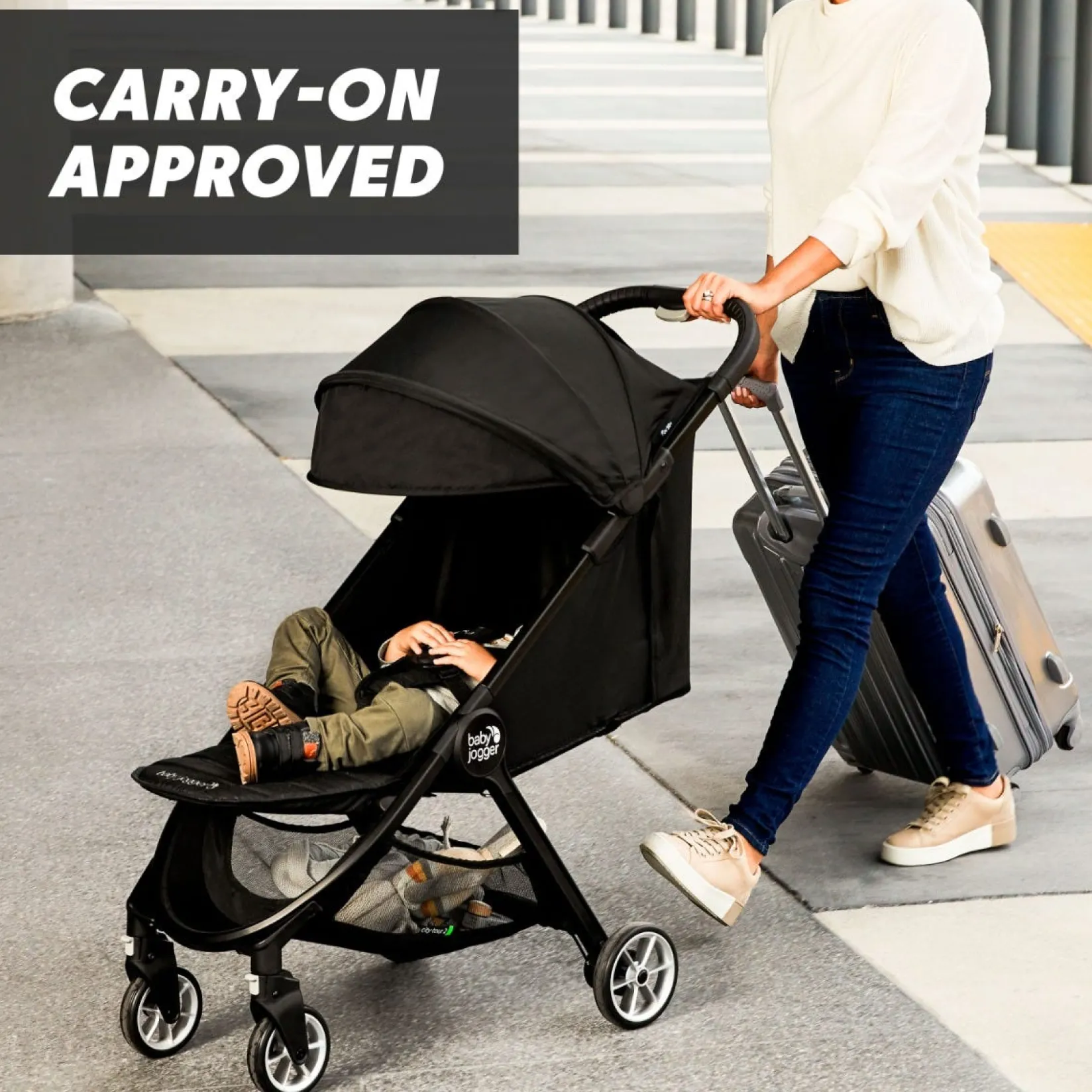 Strollers|Strollers & Trailers>Baby Jogger City Tour 2 Stroller - Pitch Black