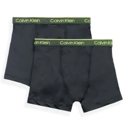 Underwear & Socks>Calvin Klein Ck Performance 2pk Boxers 6-16 Black