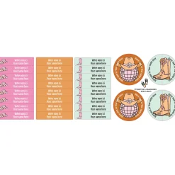 Clearance Classical Name Labels - Rodeo Kids Personalized Name Labels|Personalized Name Labels