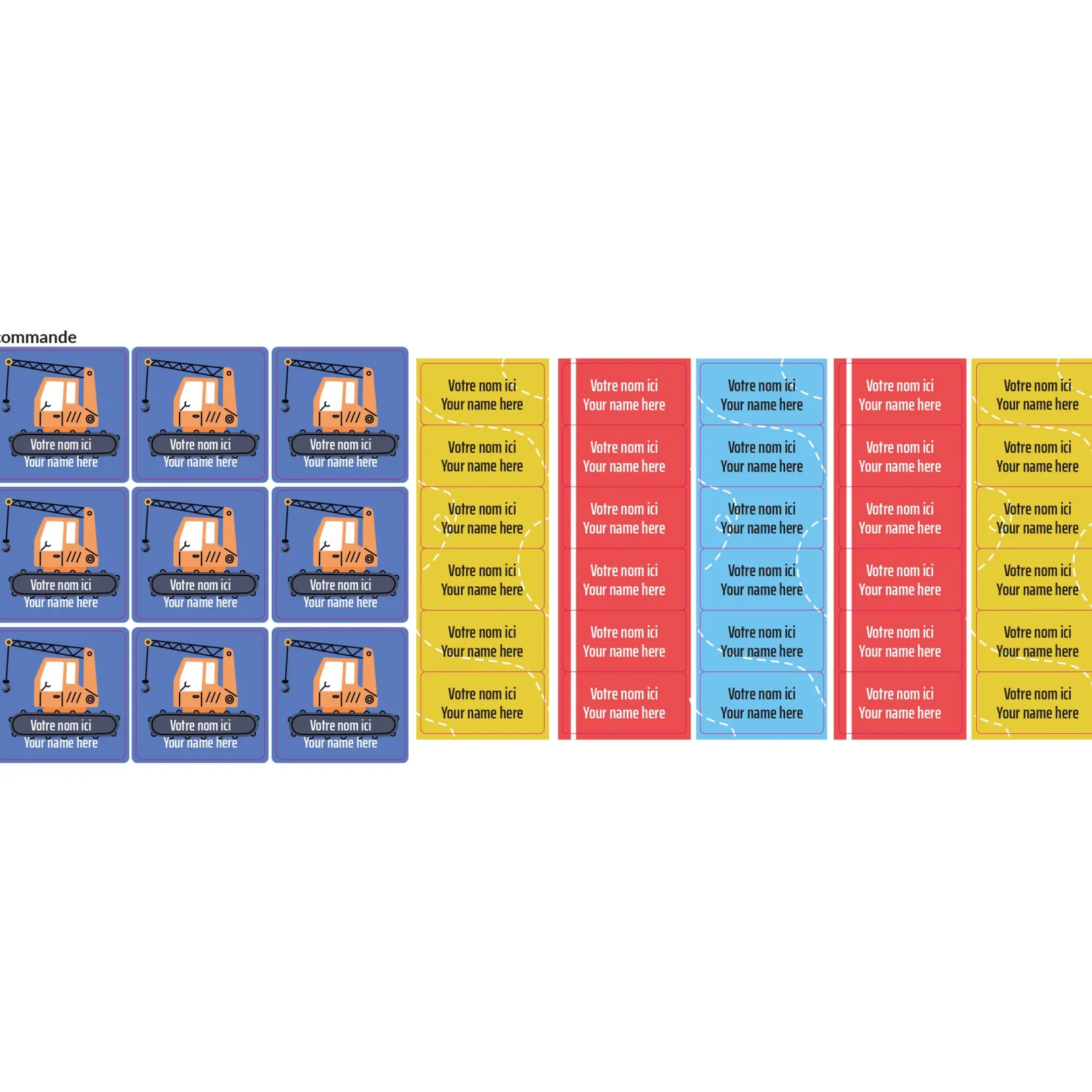 Personalized Name Labels|Personalized Name Labels>Clement - Impressions Classical Name Labels - Transport