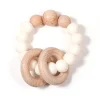 Online Clic-Clac Wood Rattle - White Teething Toys