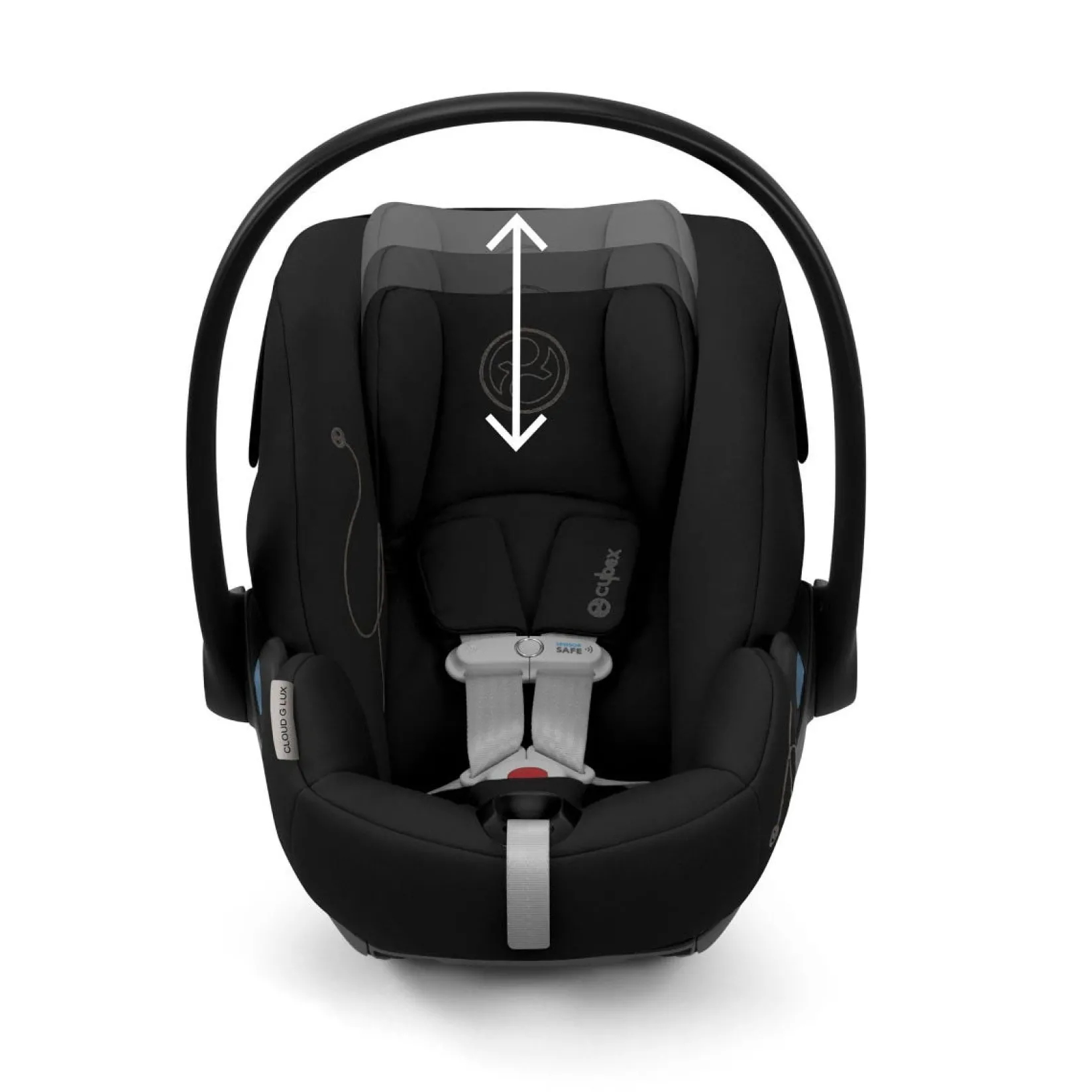 Car Seats & Booster Seats|Car Seats>Cybex Cloud G Lux Comfort Extend Infant Car Seat 4-35lb - Moon Black