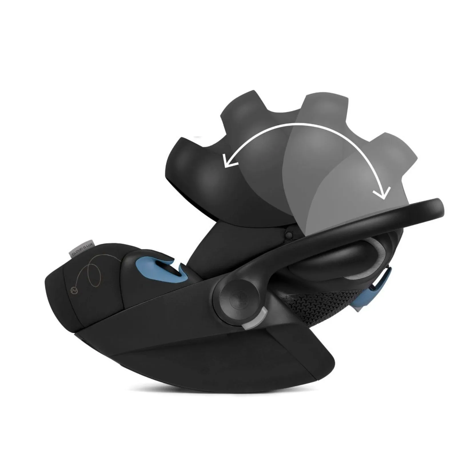 Car Seats & Booster Seats|Car Seats>Cybex Cloud G Lux Comfort Extend Infant Car Seat 4-35lb - Moon Black